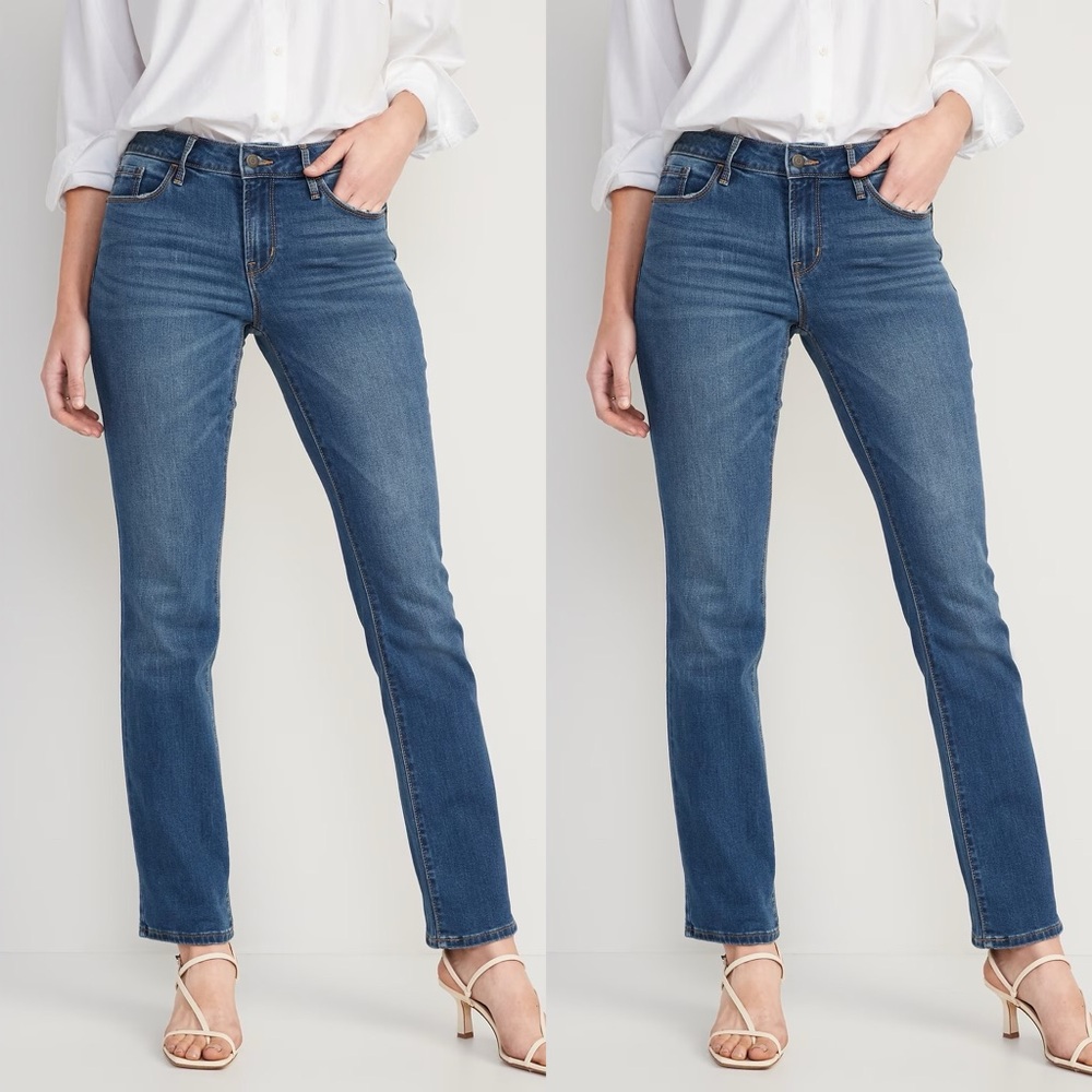 Old Navy Mid-Rise Kicker Boot-Cut Jeans 22 Long